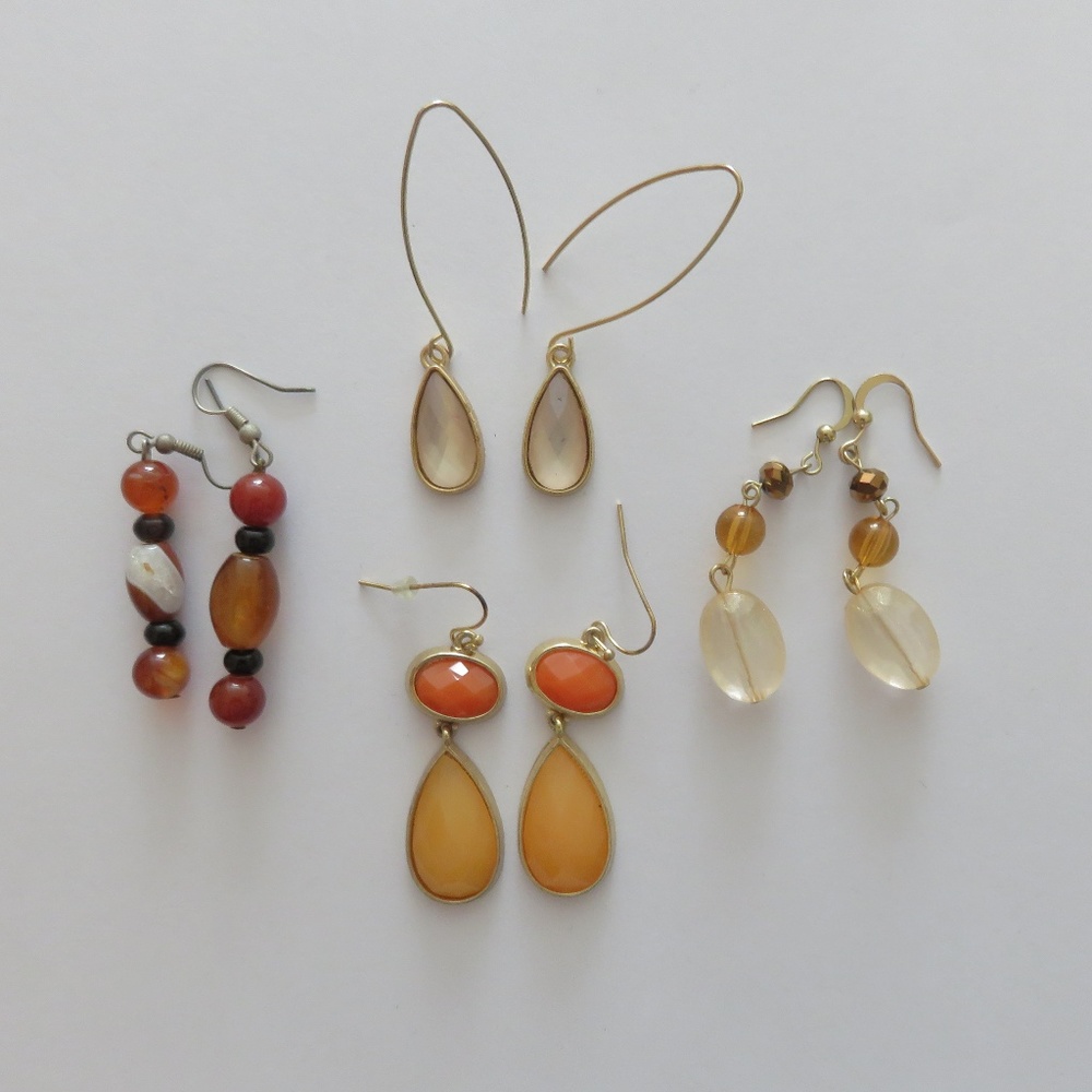 Bundle of Orange Earrings